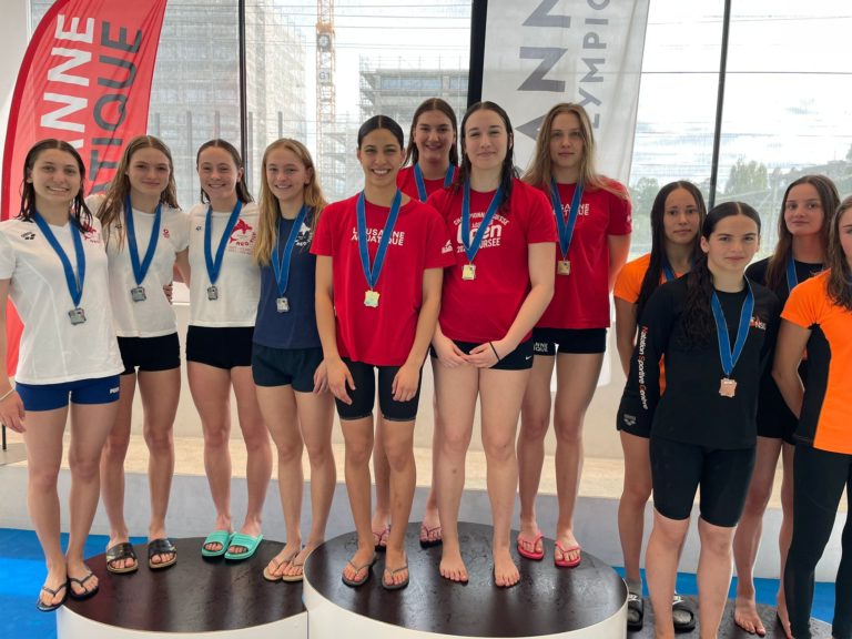 Résultats impressionnants des nageurs du Red Fish Neuchâtel lors des championnats romands de natation à Lausanne le weekend dernier !